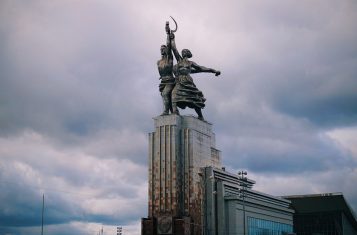 The Worker and Kolkhoz Statue in Moscow, Revolutionary Russia