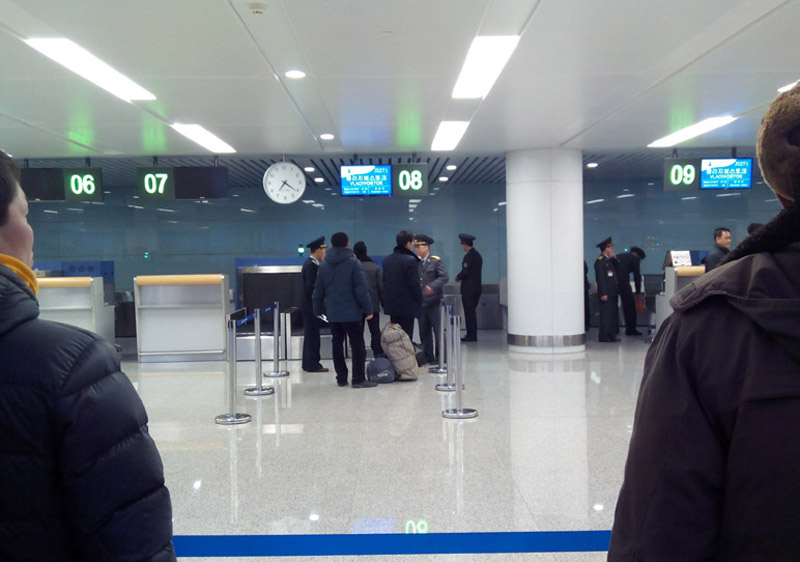 Pyongyang Sunan Airport Check in counter