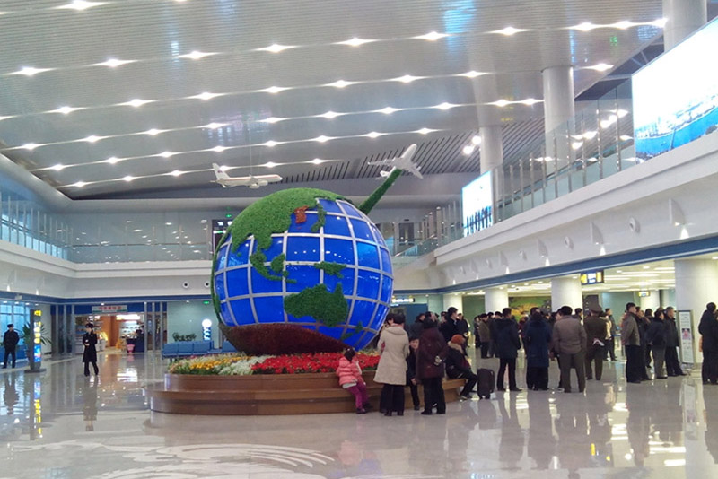 Pyongyang Airport Globe