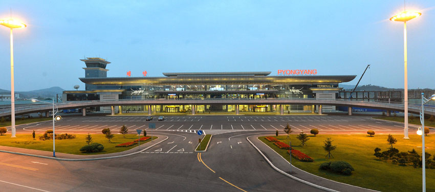 Pyongyang Airport outside