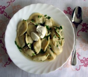 Russian food dumplings