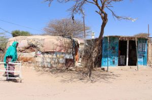 Somaliland and Somalia: A house and shop in Statehouse Internally Displaced Persons Camp