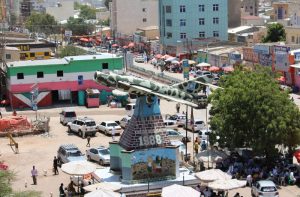 Somaliland and Somalia: Independence monument in down town Hargeisa