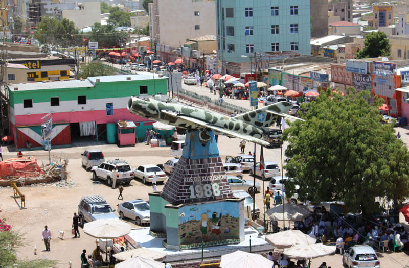 Independence monument in down town Hargeisa