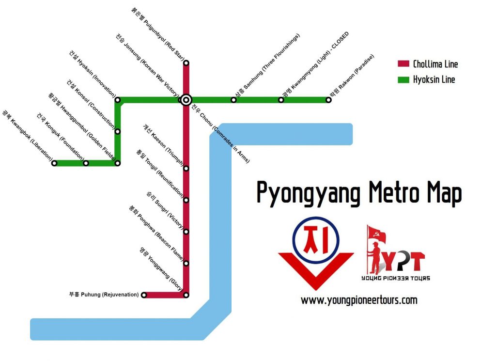 Pyongyang Metro Map