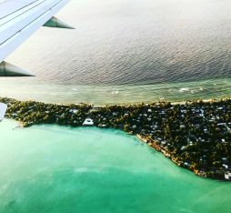 seeing kiribati from the plane