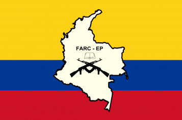 Flag of FARC - Colombian Civil War