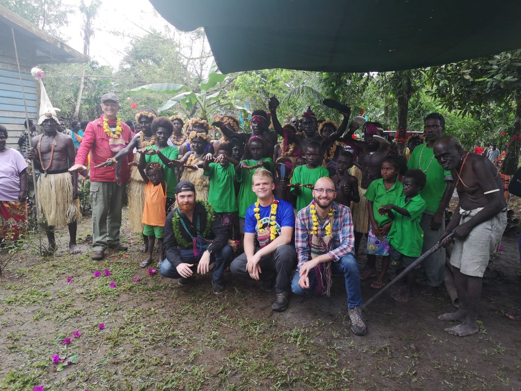 Group photo with the locals in Bougainville