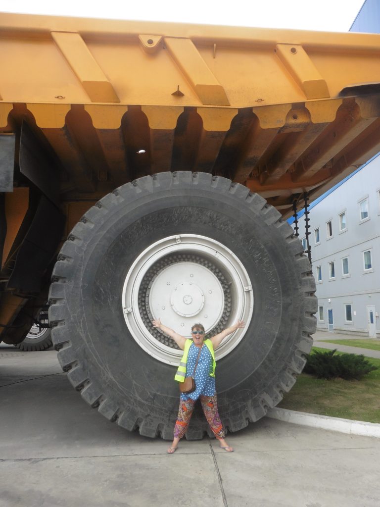 wheel of a super truck