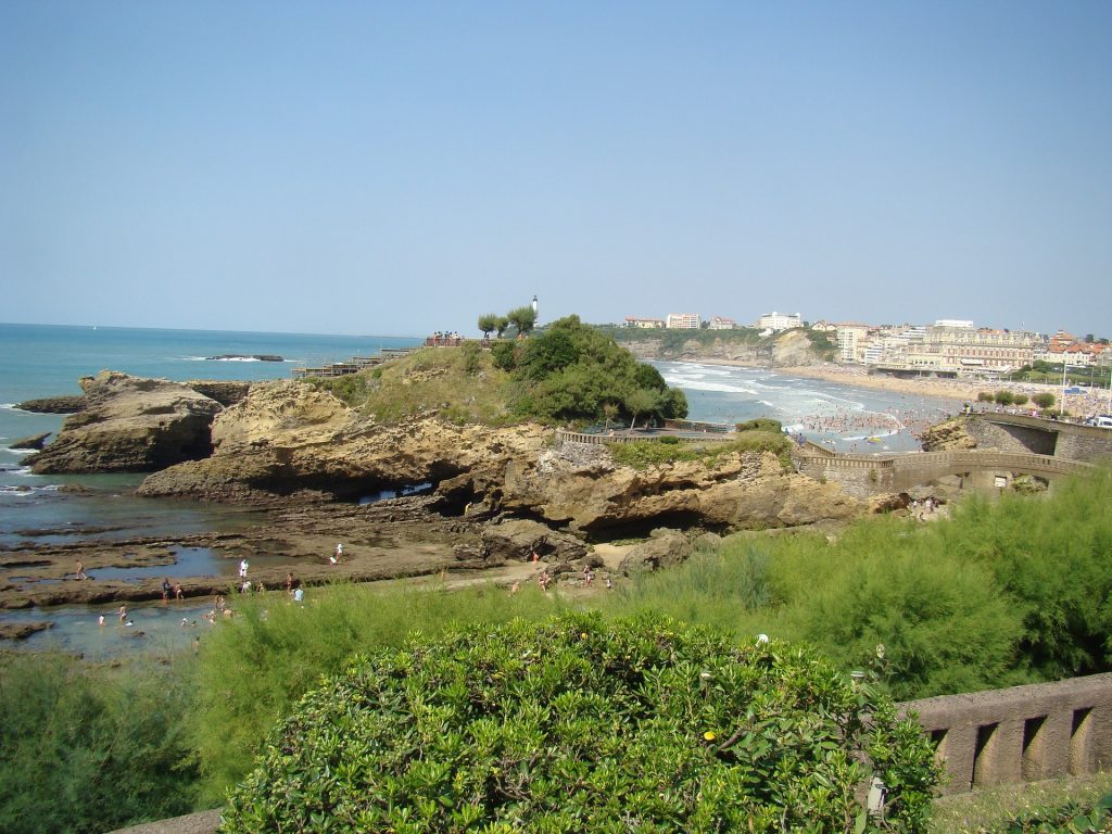 beach of biarritz is one of the best places to visit in France. 