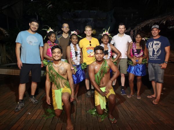 A group of Melanesian dancers