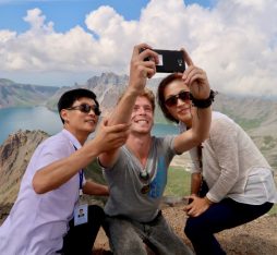 mt paektu selfie