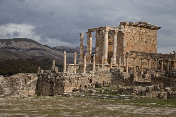 The roman ruins of Djemila in Algeria