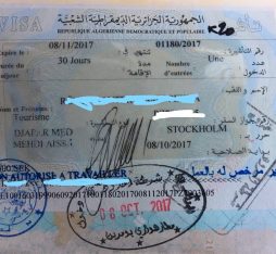 visa for algeria