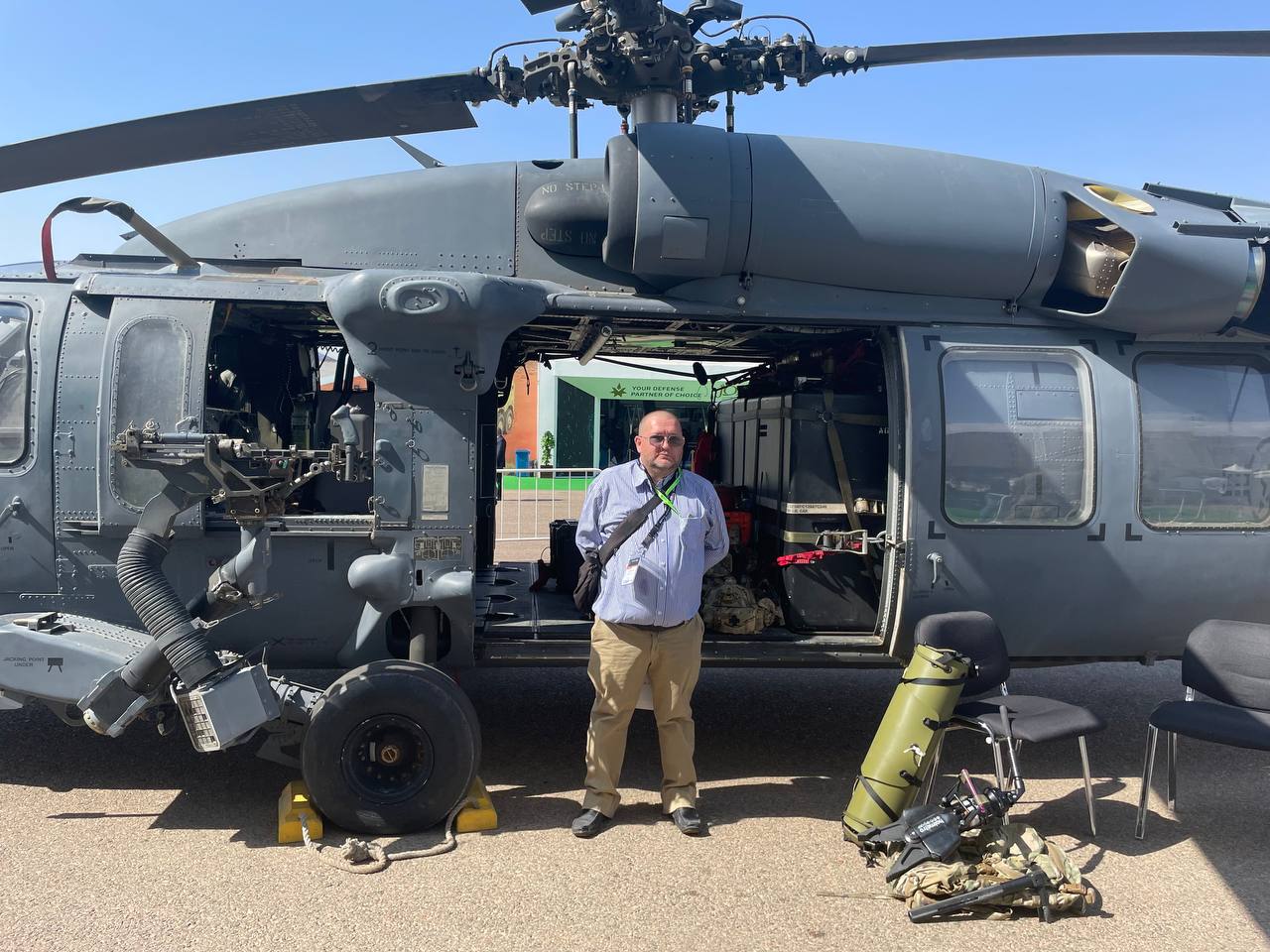 Helicopter at SOFEX