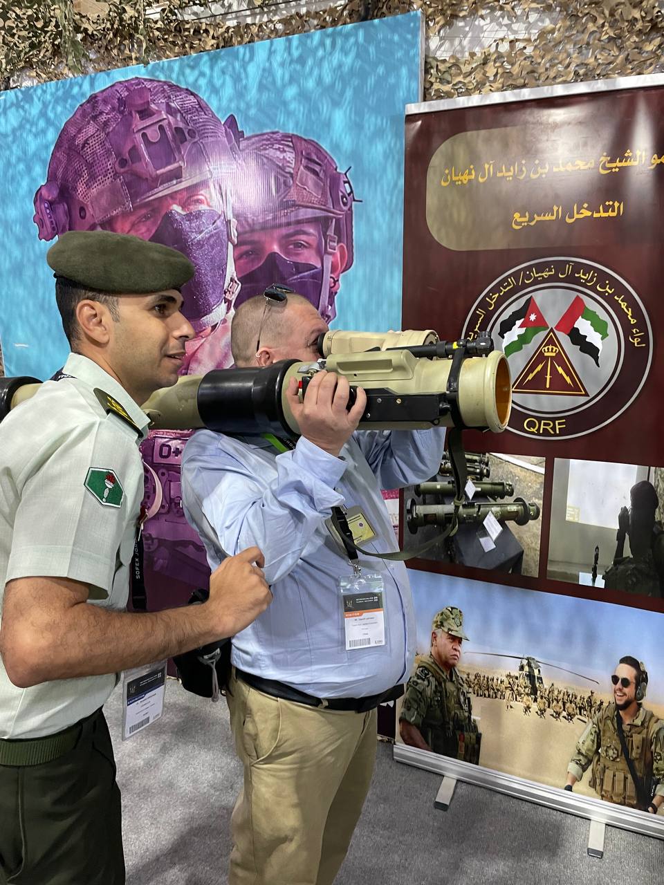 Weapon handling at SOFEX - Jordan Tours 