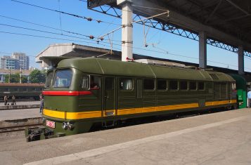 North Korea railway train