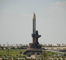An AK-47 monument in Egypt.