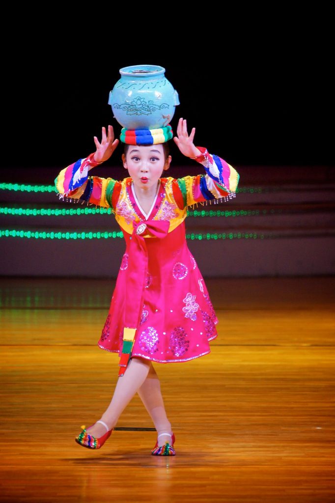 Traditional Korean dancing done by children
