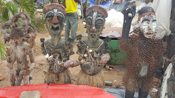 Traditional statues in Angola