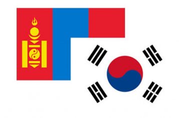 mongolians and koreans flag