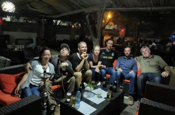 Our group at the Bedouin club in Juba South Sudan