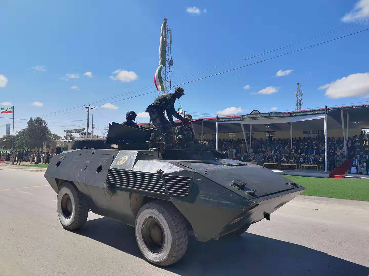 Armored vehicle at the Somaliland Independence Day Parade