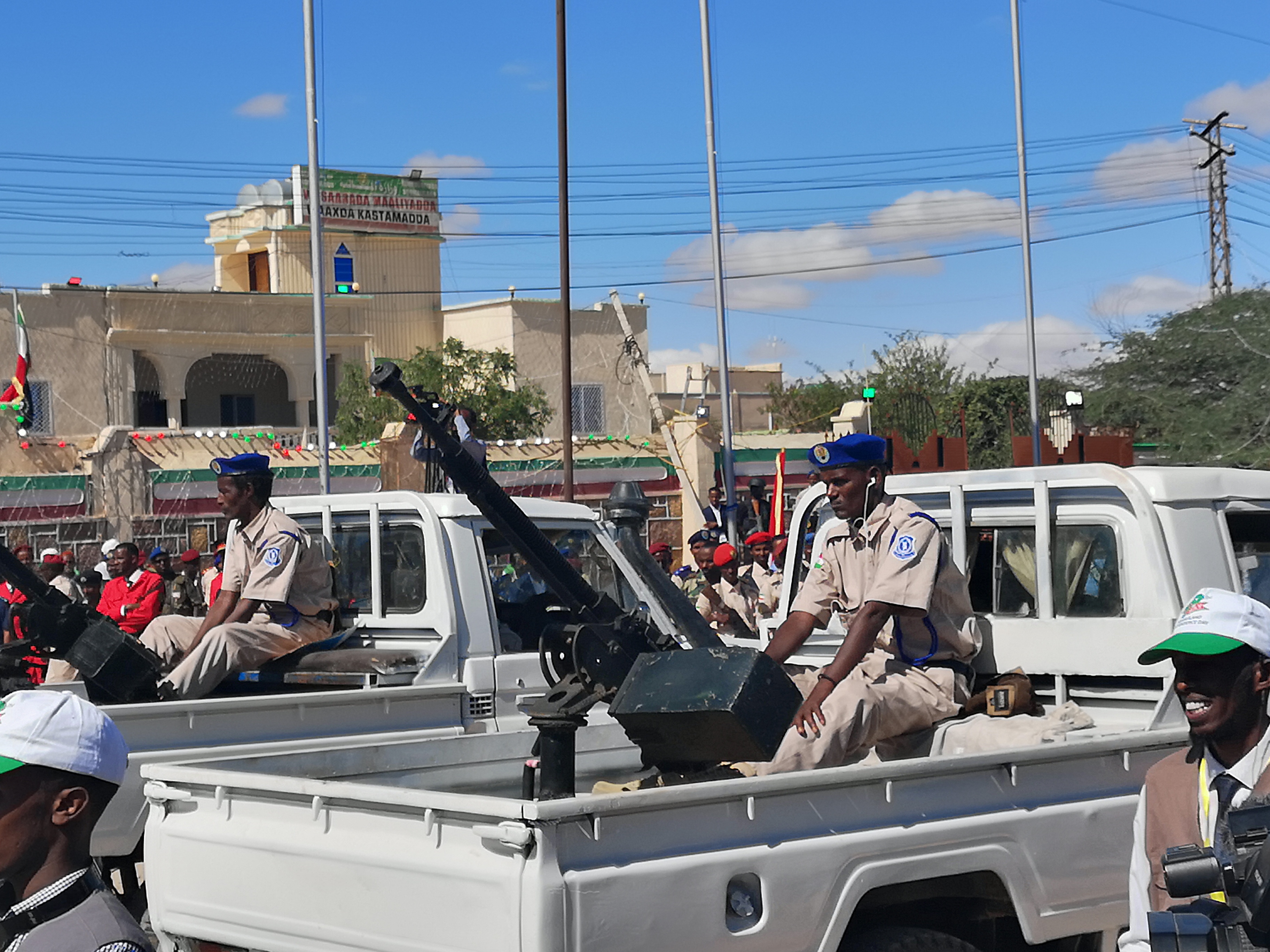 Mounted Gun during the Somaliland Independence Day Parade