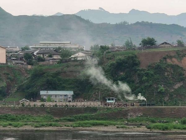 villages of North Korea can be seen from China