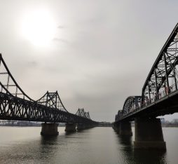 Get through customs of North Korea The Dandong Sinuiju Friendship bridge