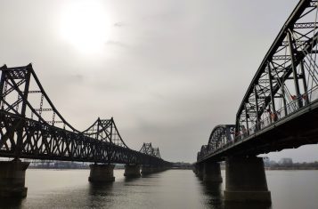 Get through customs of North Korea The Dandong Sinuiju Friendship bridge