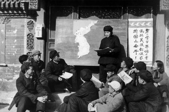 photo of korea before the war: Political propaganda talks