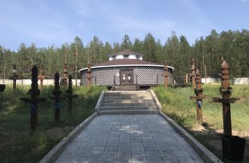 A model of a yurt in Ulan-Ude.