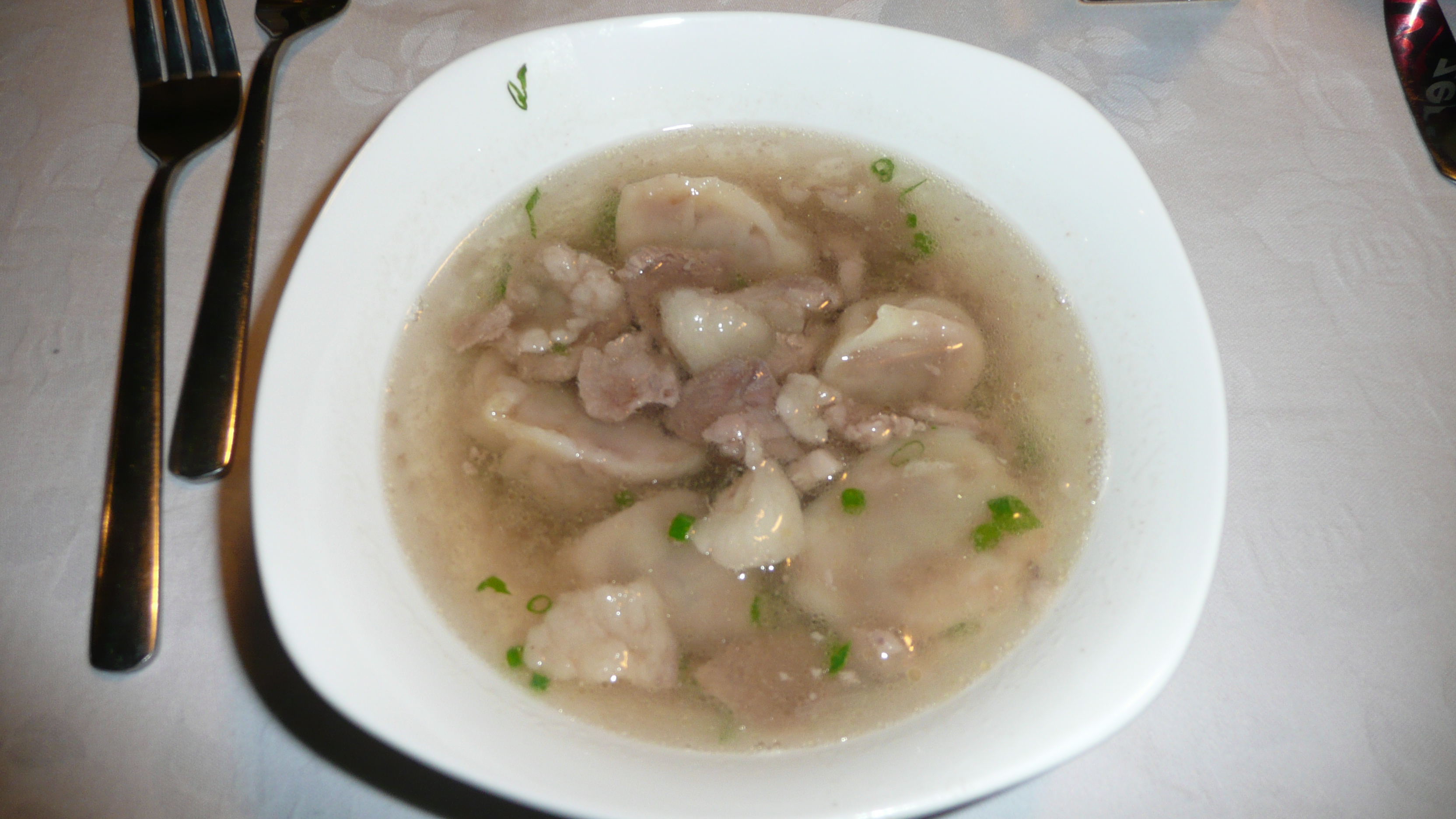 Our Mongolian cuisine bonanza continues with a bowl of mutton broth. 