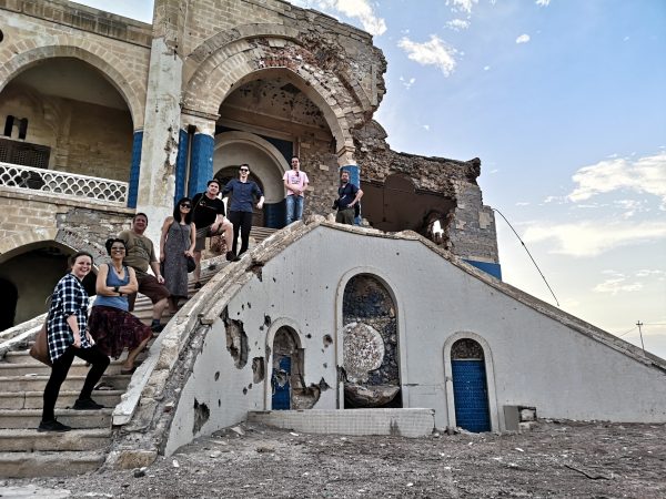 Our group in front of the ruins of a palace in Massawa, Eritrea