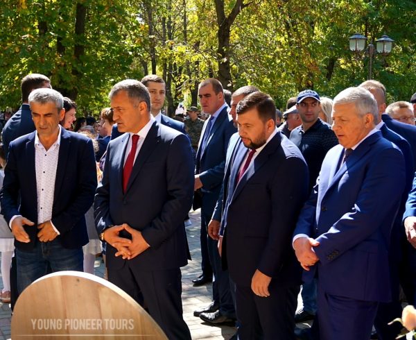 The president of Donetsk attending the celebrations of the Independence Day of South Ossetia