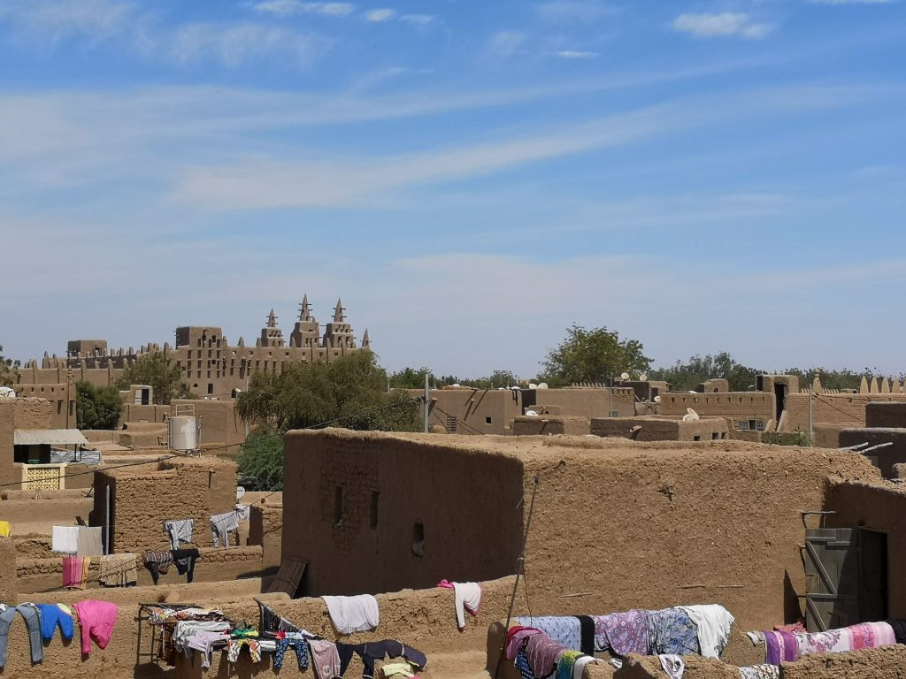 rooftops of Djenné, Mali