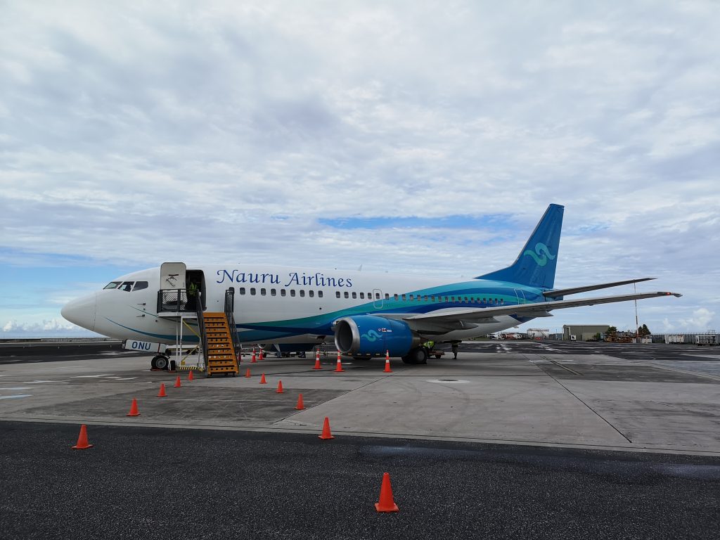 One of Nauru Airlines Boeing 730.