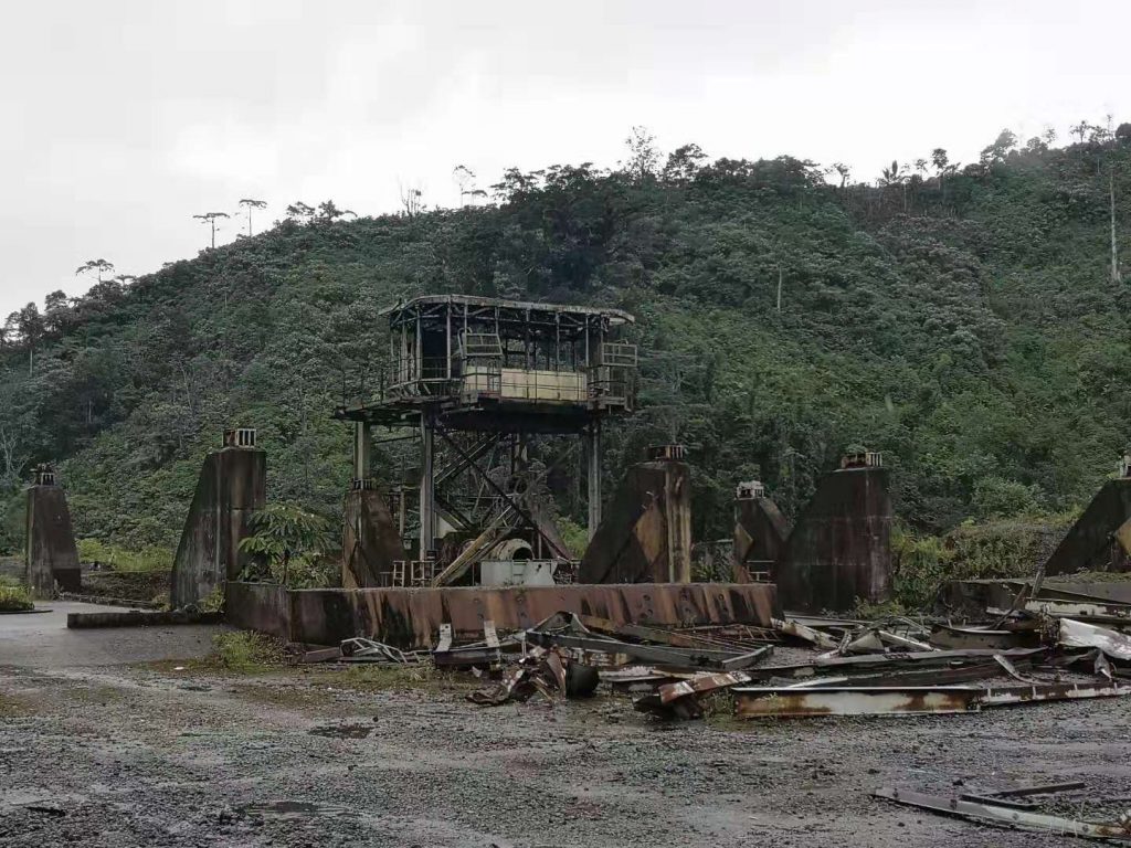 ruins of the Panguna Mine in Bougainville