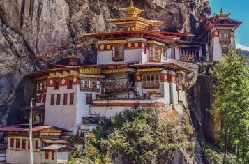 The world's famous Tiger's nest monastery in Bhutan