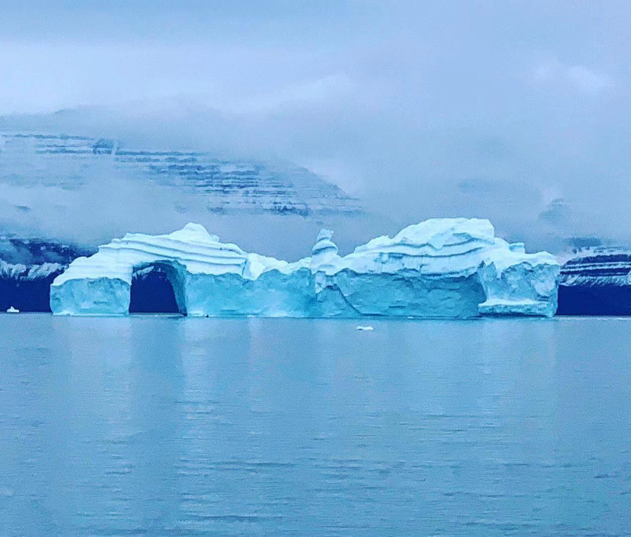 An iceberg we saw on our Greenland cruise. 