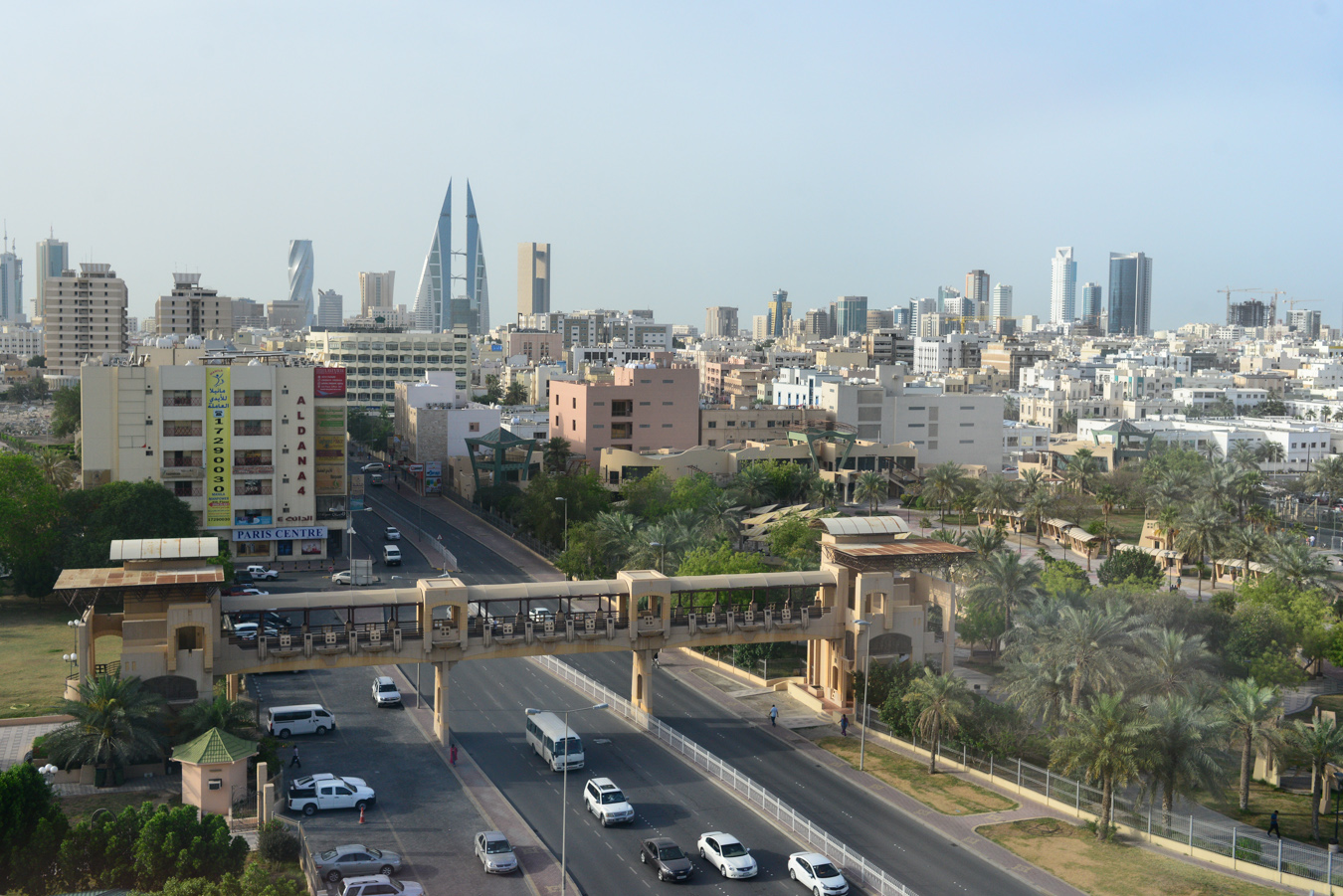 View of the city of Manama in Bahrain