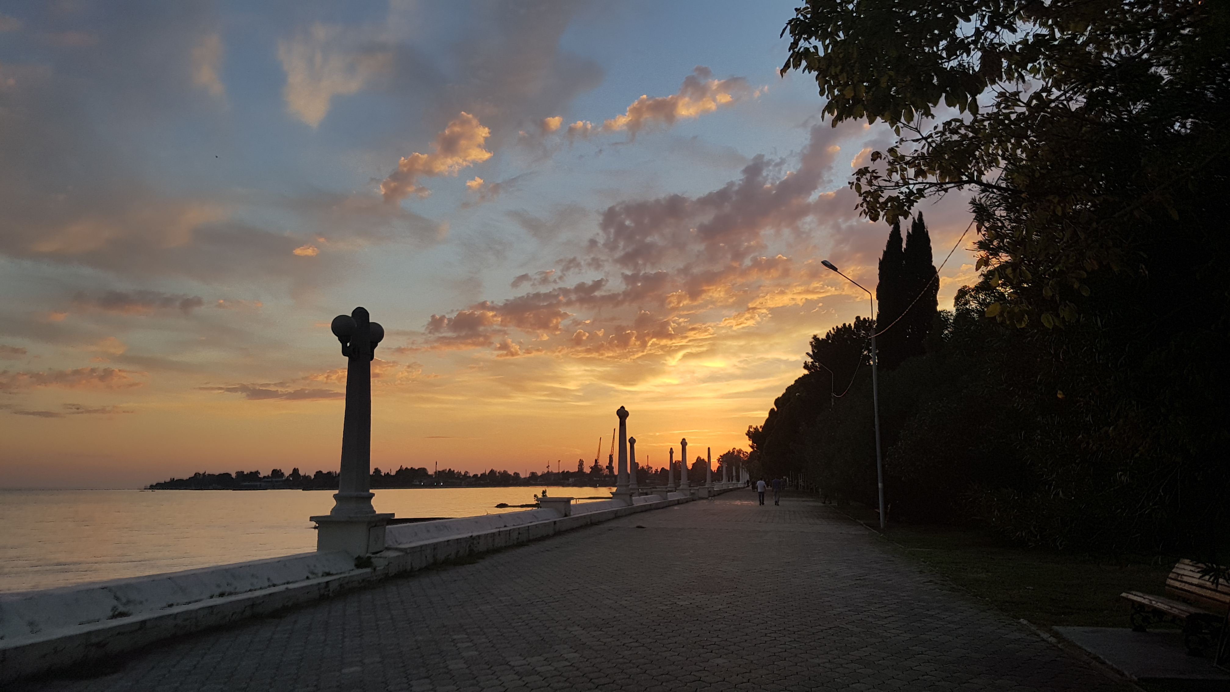 Walking around the coast in Sukhumi, the capital of Abkhazia