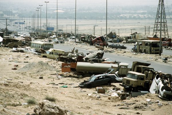 The Highway of Death links Kuwait and Iraq