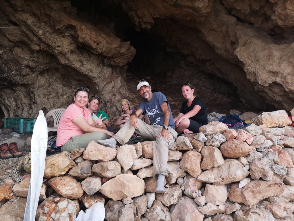 YPT people hanging out by Abdullah's cave