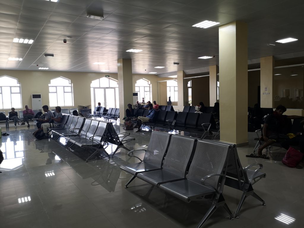 The lounge of Socotra airport