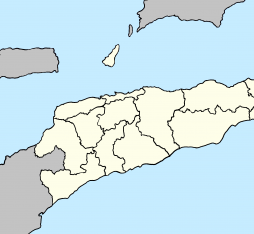 Map of East Timor (including Oecusse exclave)