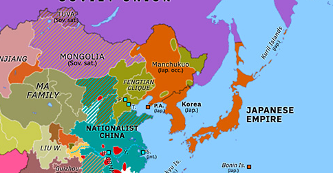 Map of Manchukuo