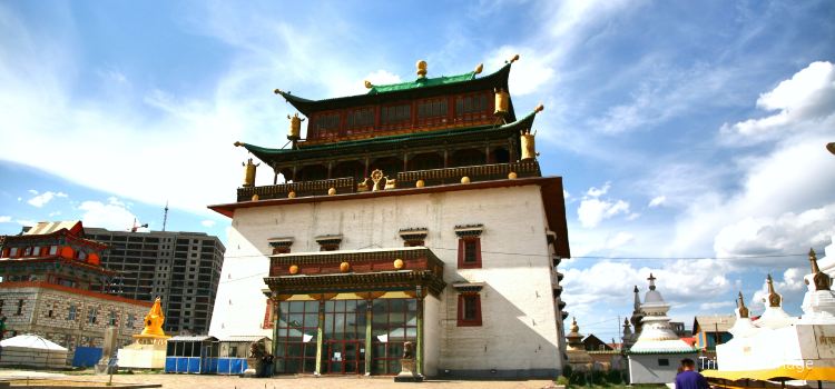 Gandantegchinlen Monastery in Ulaanbaatar.