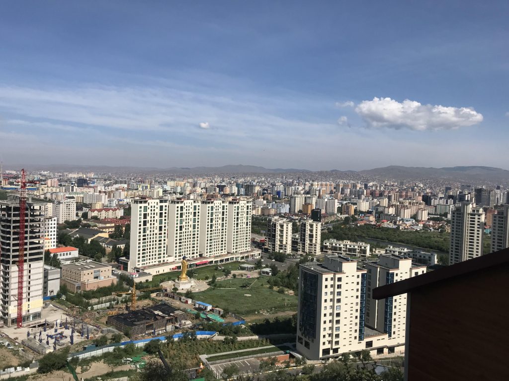 A shot of the Ulaanbaatar skyline. 